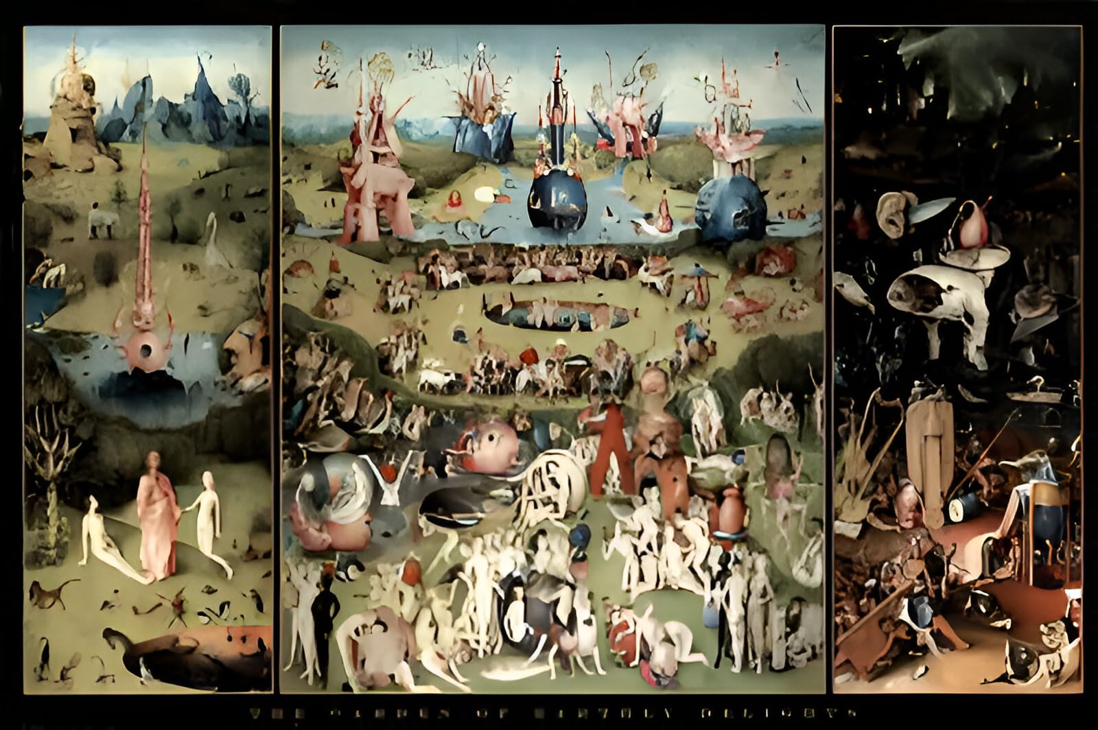 Amazon.co.jp: Buyartforless Garden of Earthly Delights by